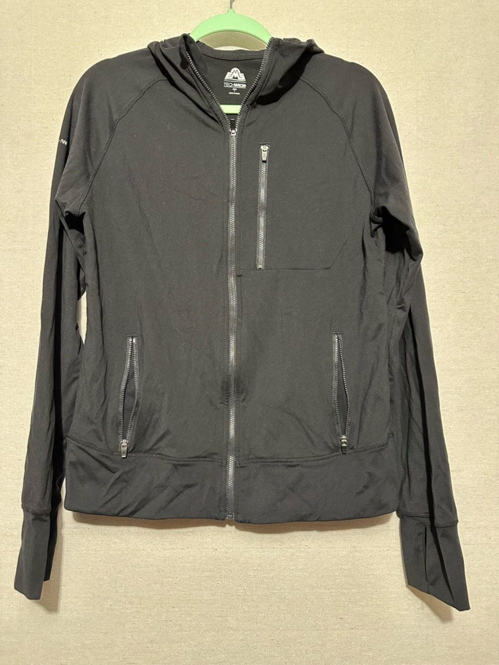 Eastern Mountain Sports Lightweight Techwick Hooded Jacket - size S